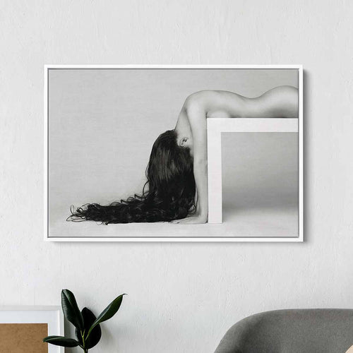 Grey Feminine Wall Art Canvas 0843