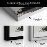 Grey Feminine Wall Art Canvas 0843