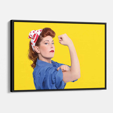 Yellow Feminist Wall Art Canvas 4168