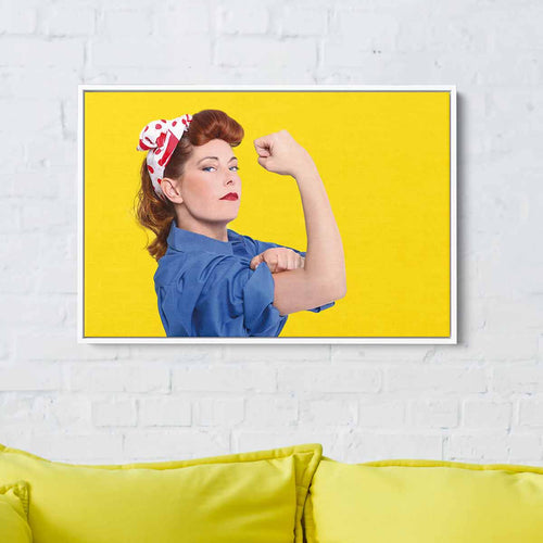 Yellow Feminist Wall Art Canvas 4168
