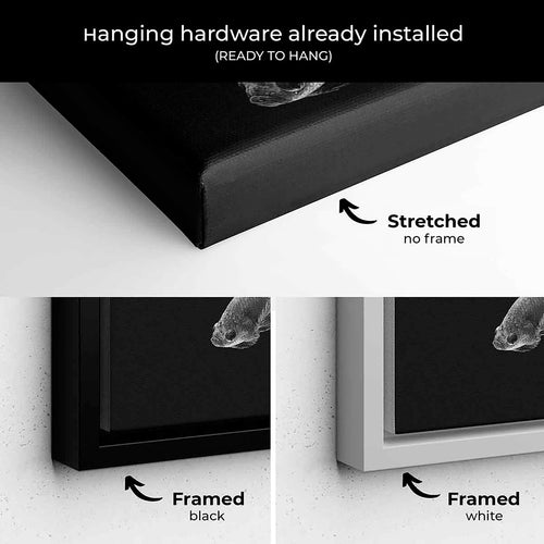 Black Fish Wall Art Canvas 8836