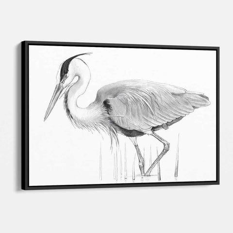 Grey Flamingo Wall Art Canvas 7557