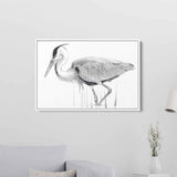 Grey Flamingo Wall Art Canvas 7557
