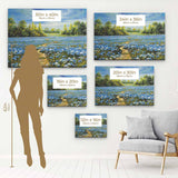 Blue Flowers Field Wall Art Canvas 8860