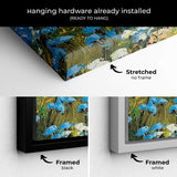 Blue Flowers Field Wall Art Canvas 8860