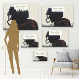 White Football Player Wall Art Canvas 4306