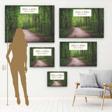 Green Forest Wall Art Canvas 9082