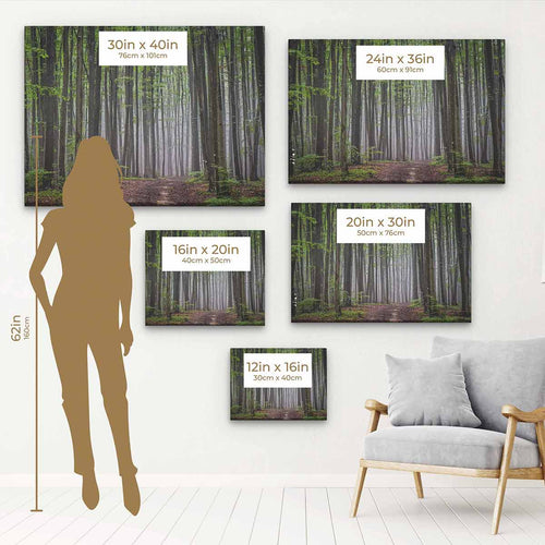Green Forest Wall Art Canvas 7432