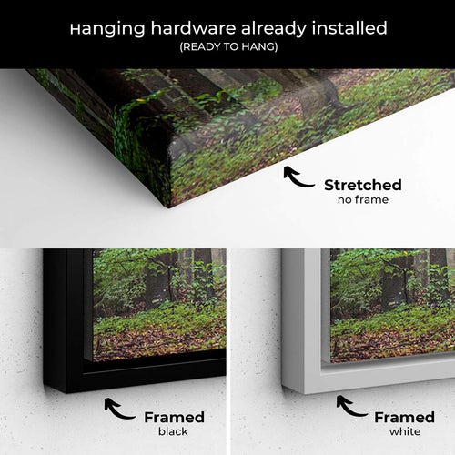 Green Forest Wall Art Canvas 7432