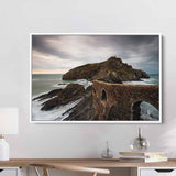 Brown Gaztelugatxe Wall Art Canvas 3478