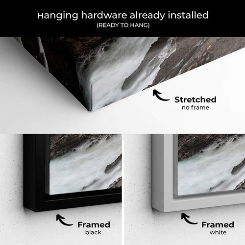 Brown Gaztelugatxe Wall Art Canvas 3478