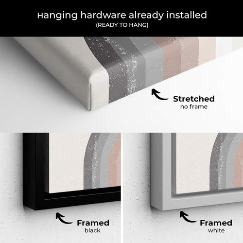 Grey Geometric Wall Art Canvas 8310