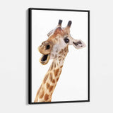 Brown Giraffe Wall Art Canvas 9961