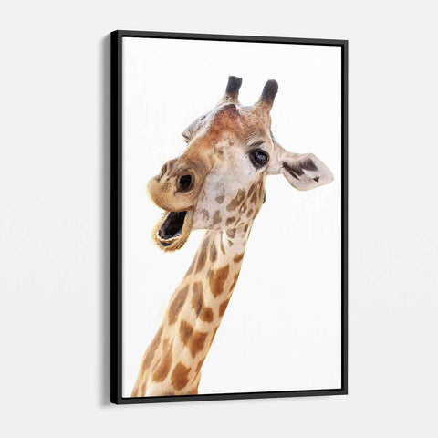 Brown Giraffe Wall Art Canvas 9961