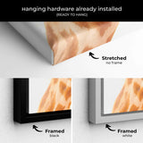 Brown Giraffe Wall Art Canvas 9961