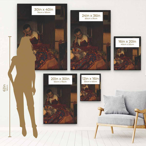 Brown Girl Wall Art Canvas 5477