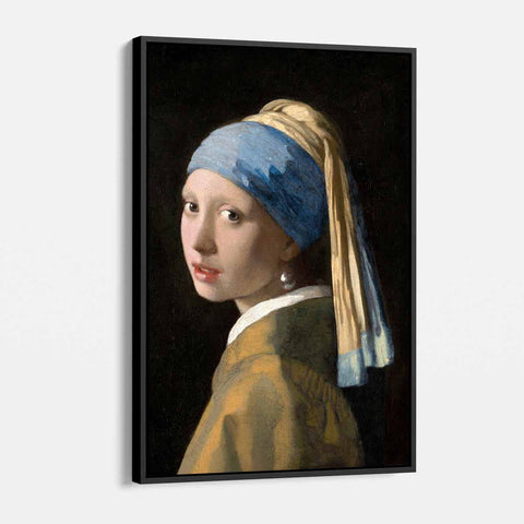 Brown Girl with a Pearl Earring Wall Art Canvas 4930