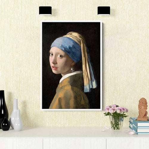Brown Girl with a Pearl Earring Wall Art Canvas 4930