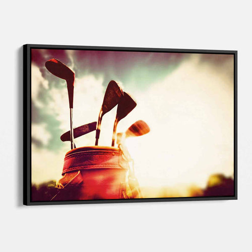 Beige Golf Wall Art Canvas 3201