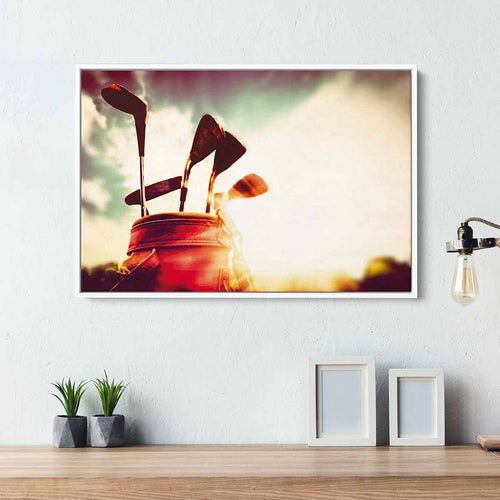 Beige Golf Wall Art Canvas 3201