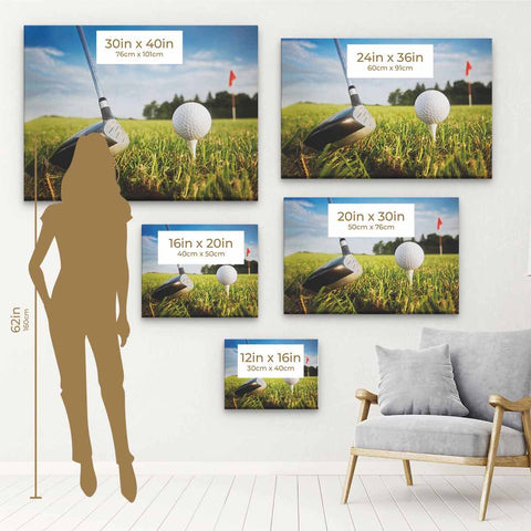 Green Golf Field Wall Art Canvas 0995
