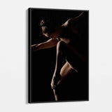 Black Graceful Dancing Girl Wall Art Canvas 3628