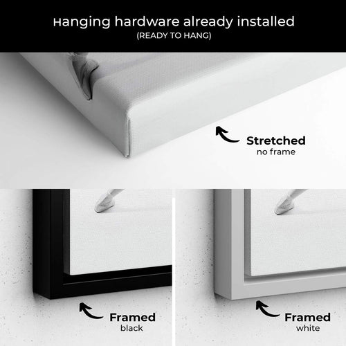 White Graceful Focus: Black and White Ballet Dancer Wall Art Canvas 7209