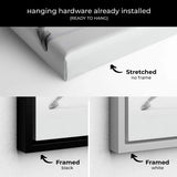 White Graceful Focus: Black and White Ballet Dancer Wall Art Canvas 7209