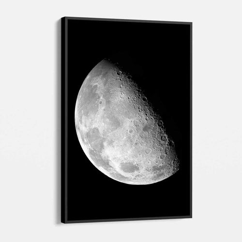 Black Graceful Moon Wall Art Canvas 1540