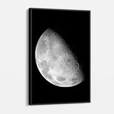 Black Graceful Moon Wall Art Canvas 1540