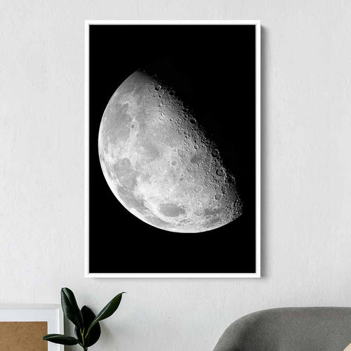 Black Graceful Moon Wall Art Canvas 1540