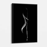 Black Graceful Shadow Wall Art Canvas 8079