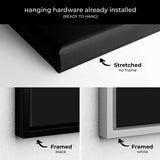 Black Graceful Shadow Wall Art Canvas 8079