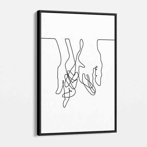 White Hands Wall Art Canvas 5878