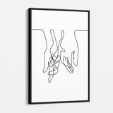 White Hands Wall Art Canvas 5878