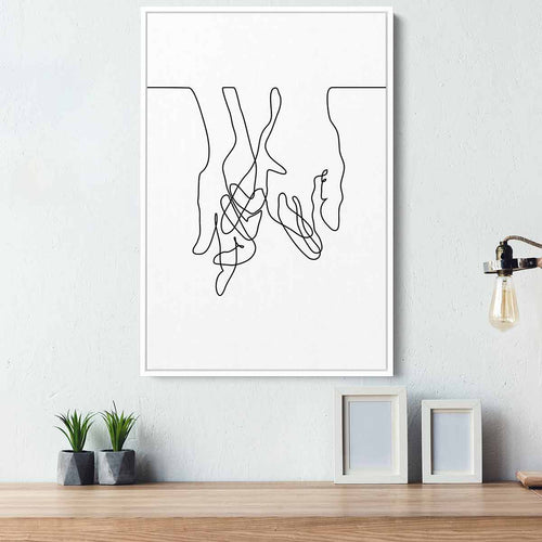 White Hands Wall Art Canvas 5878