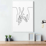 White Hands Wall Art Canvas 5878