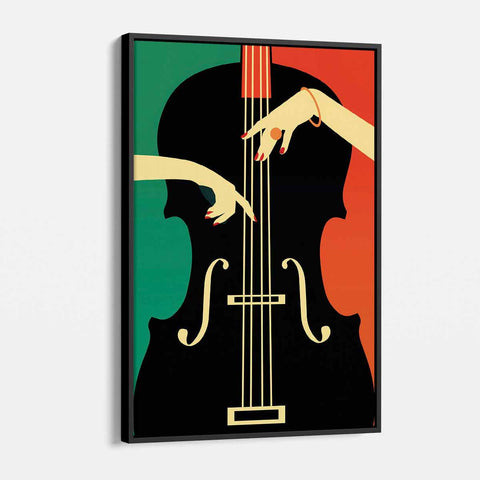 Multi Color Harmony in Strings Wall Art Canvas 5162