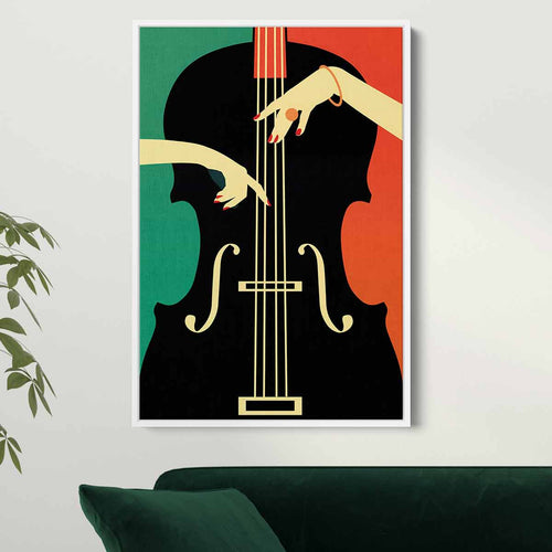 Multi Color Harmony in Strings Wall Art Canvas 5162