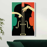 Multi Color Harmony in Strings Wall Art Canvas 5162