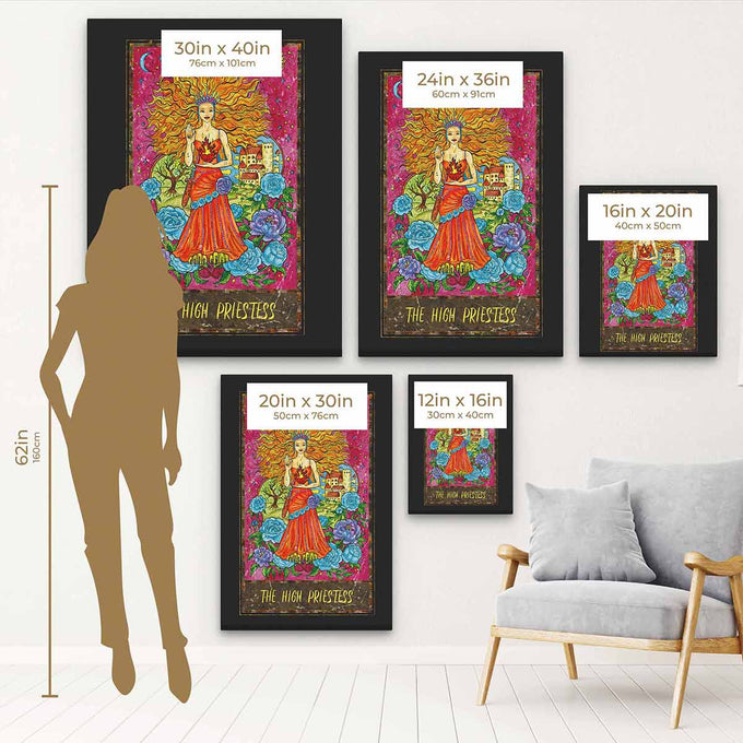 Multi Color High Priestess Wall Art Canvas 7802