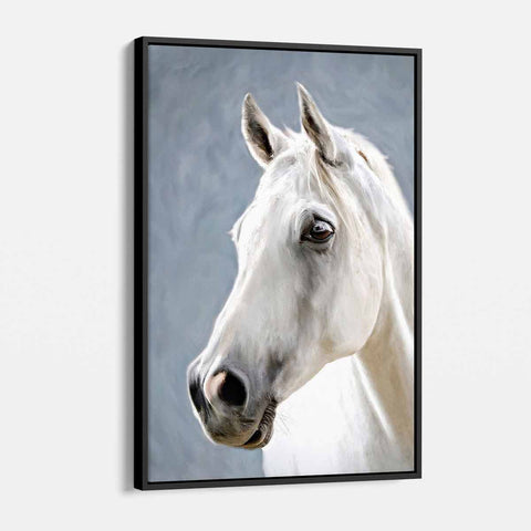 White Horse Wall Art Canvas 0701