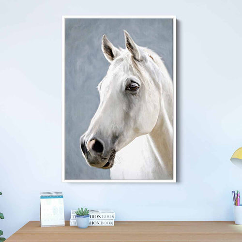 White Horse Wall Art Canvas 0701