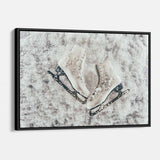 White Ice Skating Wall Art Canvas 1234