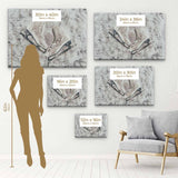 White Ice Skating Wall Art Canvas 1234