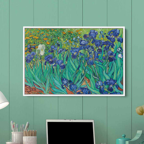 Blue Irises Wall Art Canvas 7382