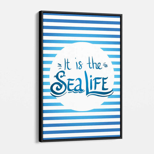 Blue It is the Sea Life Wall Art Canvas 6020