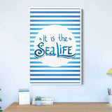 Blue It is the Sea Life Wall Art Canvas 6020