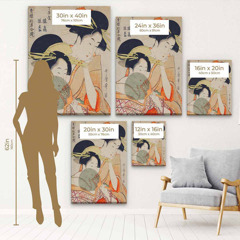 Beige Japanese Wall Art Canvas 6244