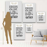 White Kitchens are Made for Families to Gather Wall Art Canvas 48_a